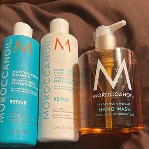 Moroccanoil Shampoo, Conditioner, and Hand Wash Set